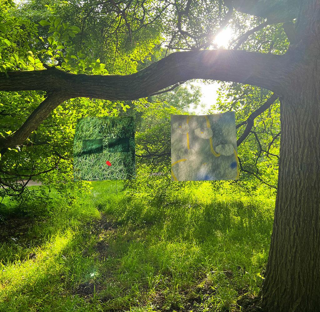 'pigs on the tree'. Nata Yanchur. From‘Merger’ takeover series. London, 2024