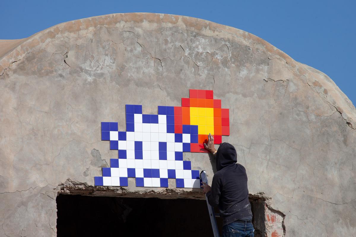 "Space Invader", the island of Djerba in Tunisia