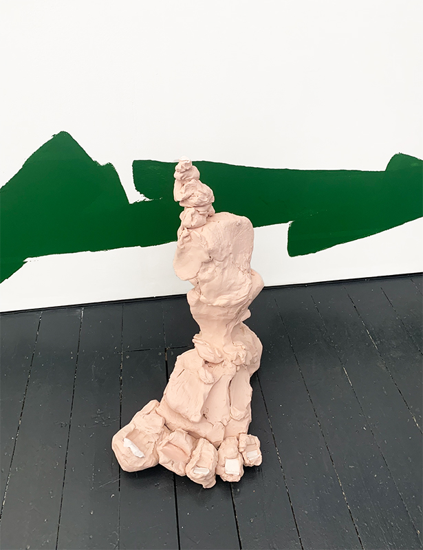 amie Fitzpatrick, We All Drive Our Ploughs Through the Bones of the Dead (Left Leg), 2023. Jesmonite and Rubber. 72 x 51 × 41 cm.